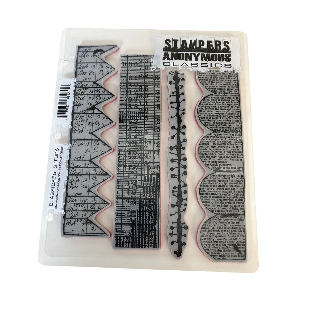 Stampers Anonymous Tim Holtz Classics #6 SCF006 New Crafting Mixed Media